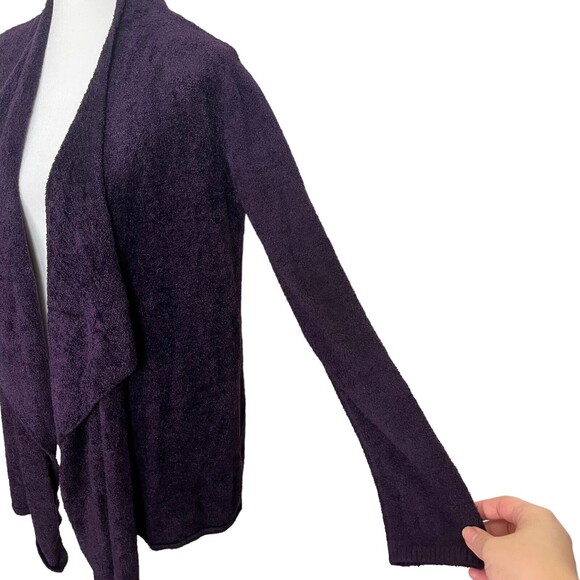 Barefoot Dreams Calypso 436 Cascade Cardigan Size S/M Women's Purple Bamboo - Picture 8 of 11